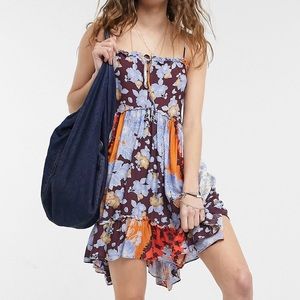 Free People Summer Storm Slip Dress in Terracotta
